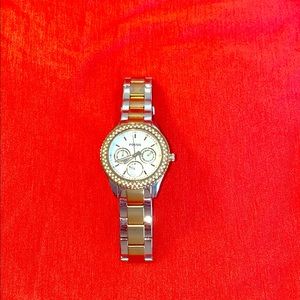 Two Toned Fossil Watch